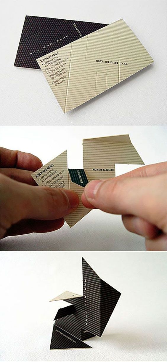 business card Ideas origami