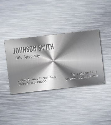 Metal business card