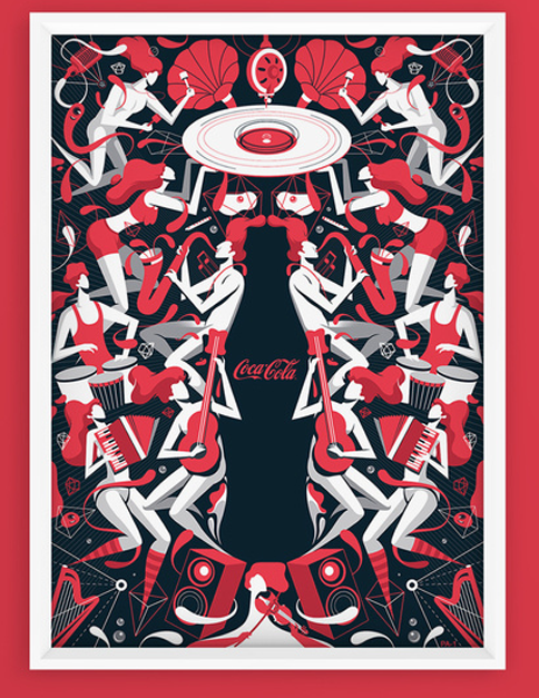 Art Poster Examples Coke Music Poster