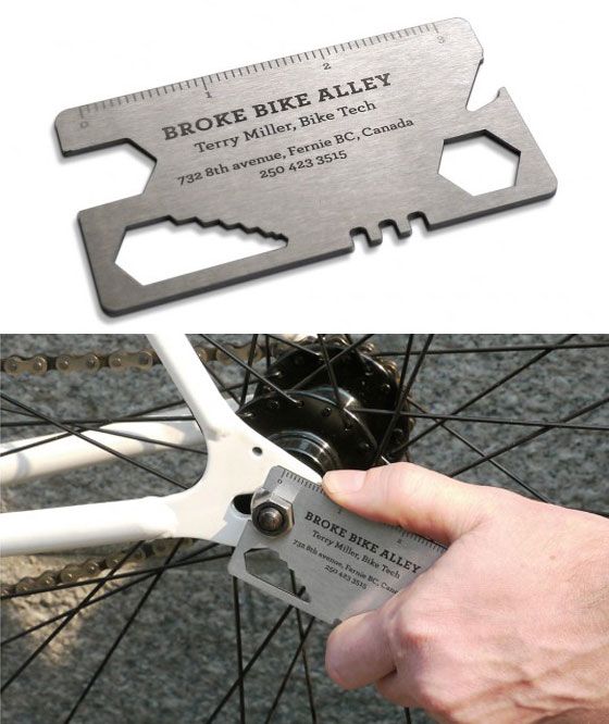 business card Ideas wrench