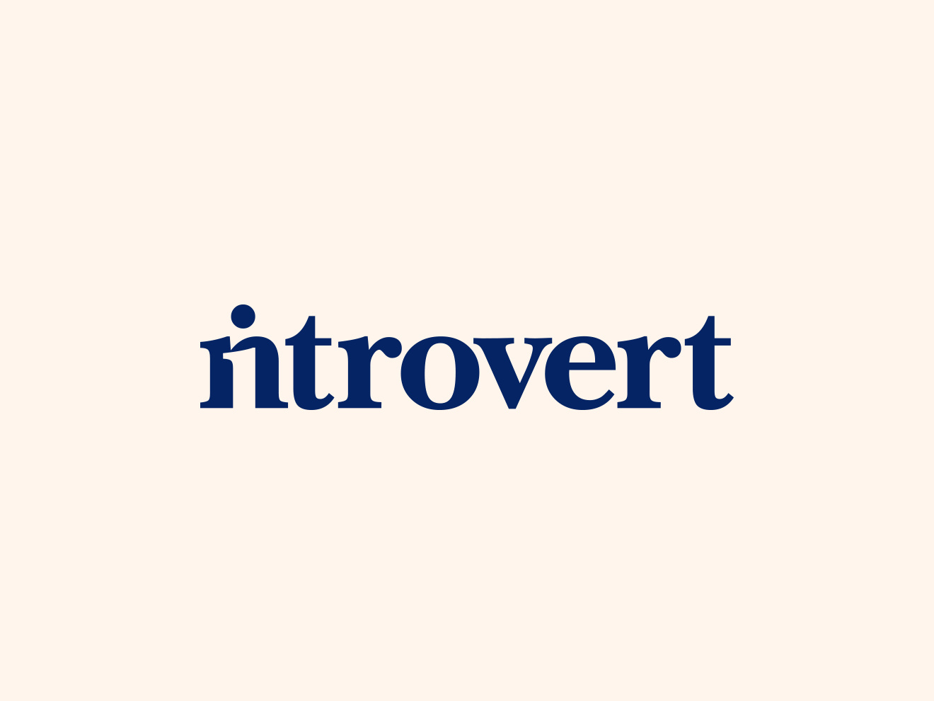 Simple Logo Examples Introvert Wordmark