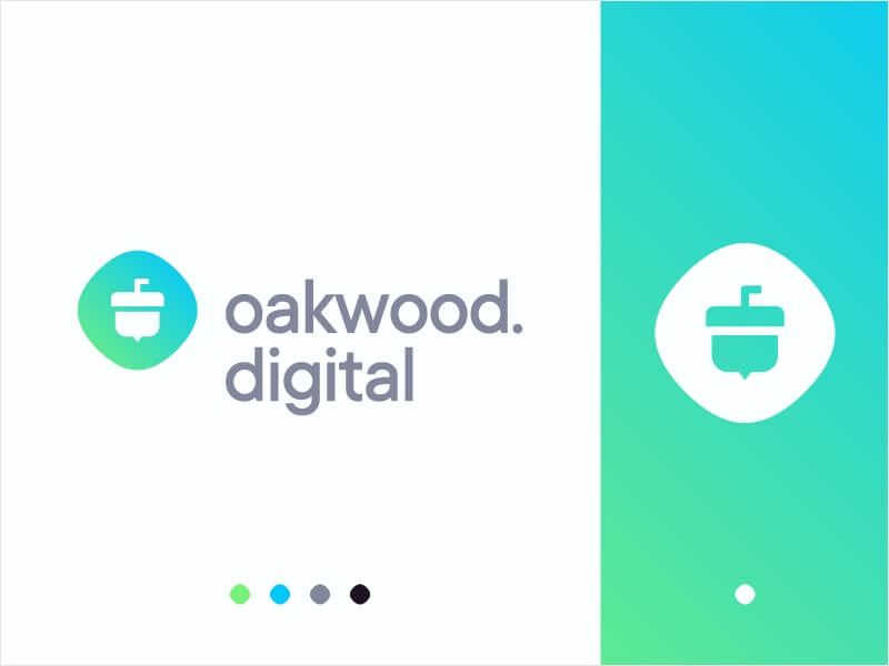 Simple Logo Examples Oakwood.Digital Logo