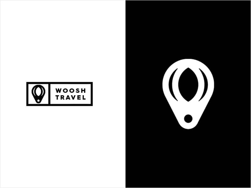 modern travel agency logo