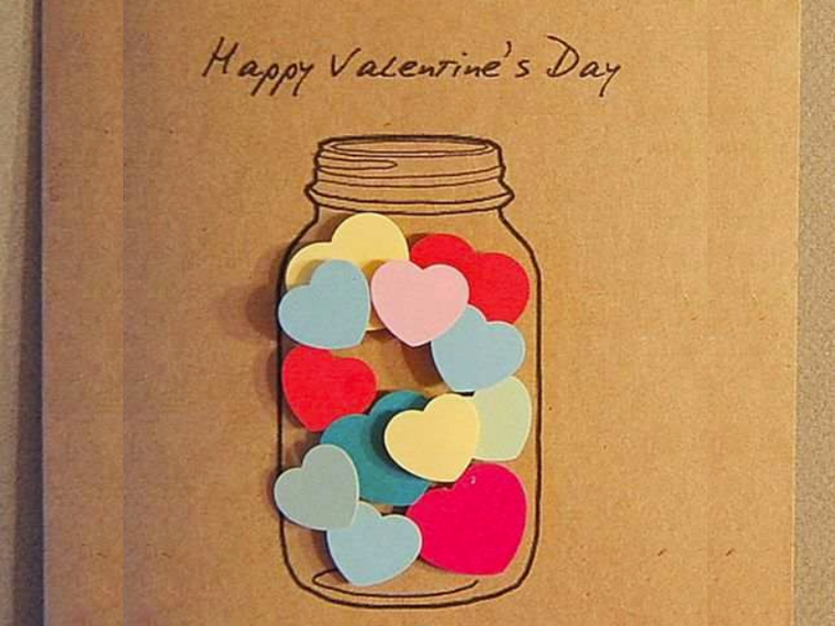 Cute DIY Valentine’s Day card example