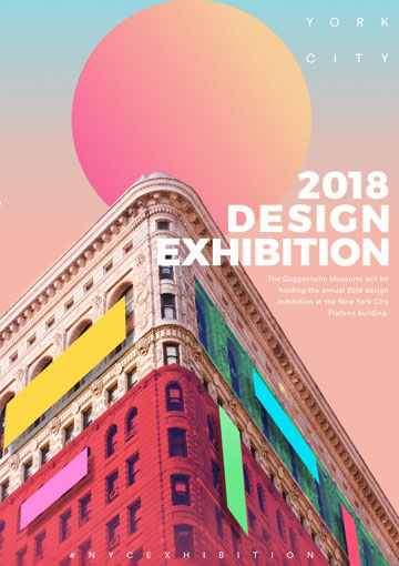 Design Exhibition Event Poster Example