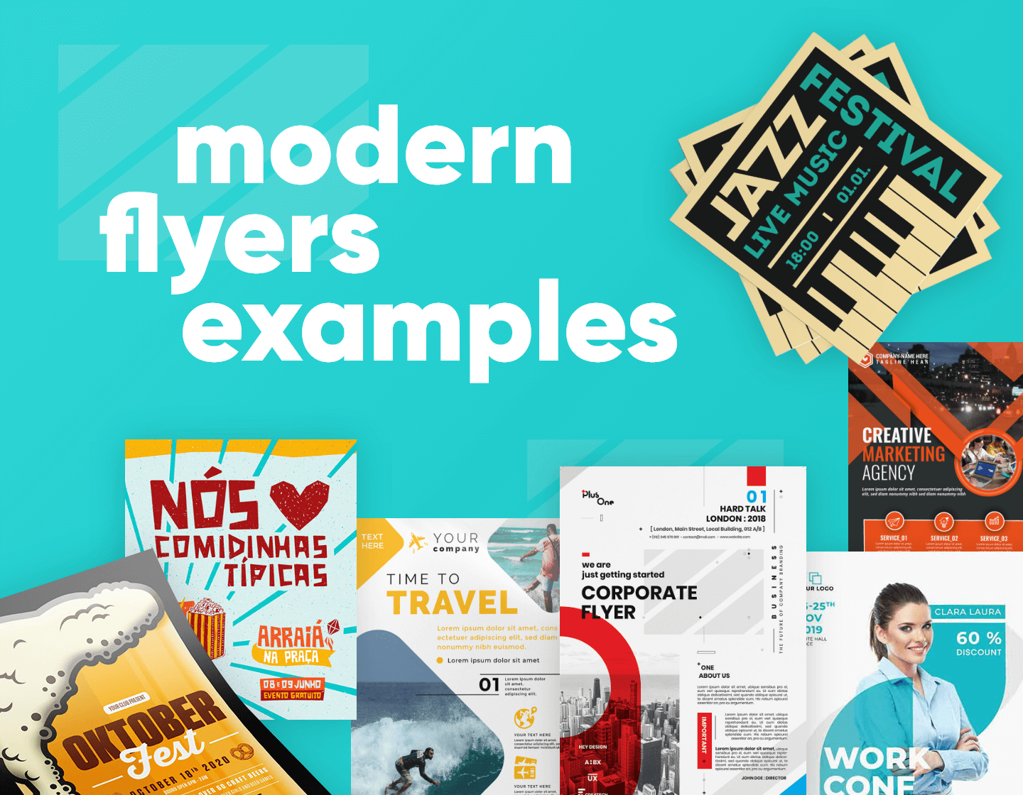 Modern Flyers Examples For Businesses And Events To Inspire You