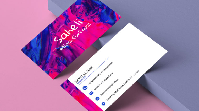 Modern Trendy Business Card Example