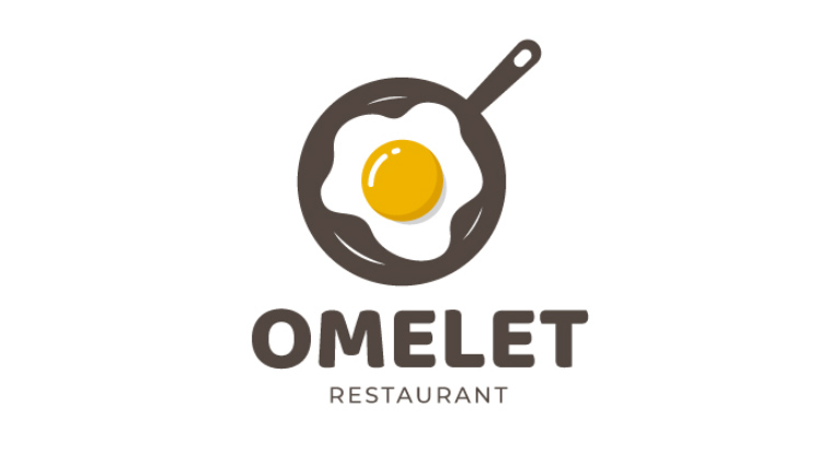 Omlet restaurant logo idea