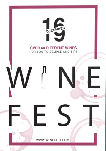 Wine Fest Poster Example