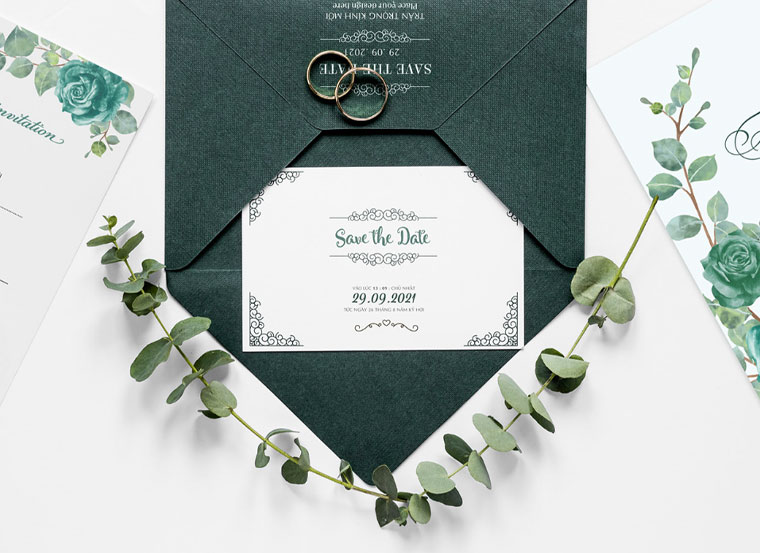 elegant invitation card idea