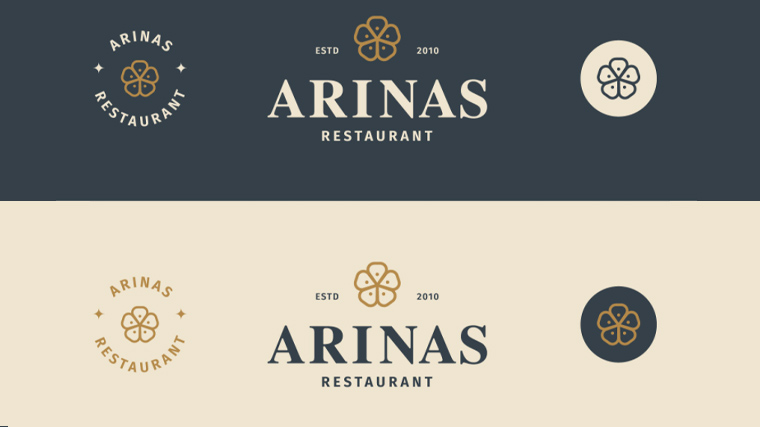 Elegant restaurant logo idea