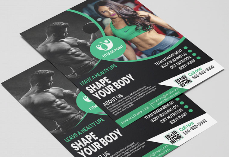 fitness flyer design example