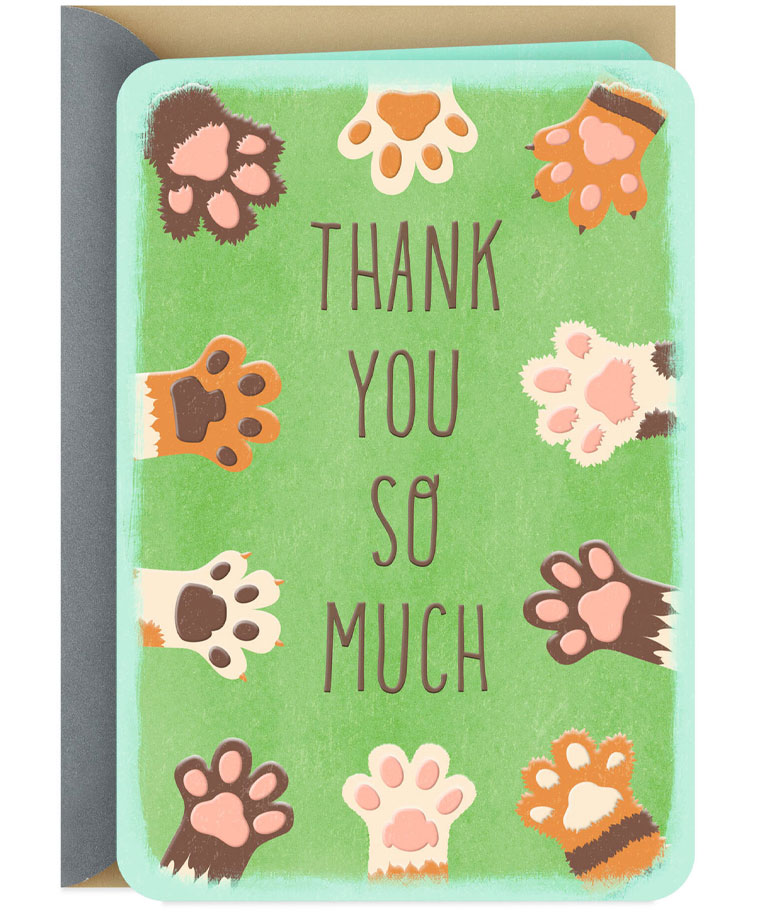 funny thank you so much card design