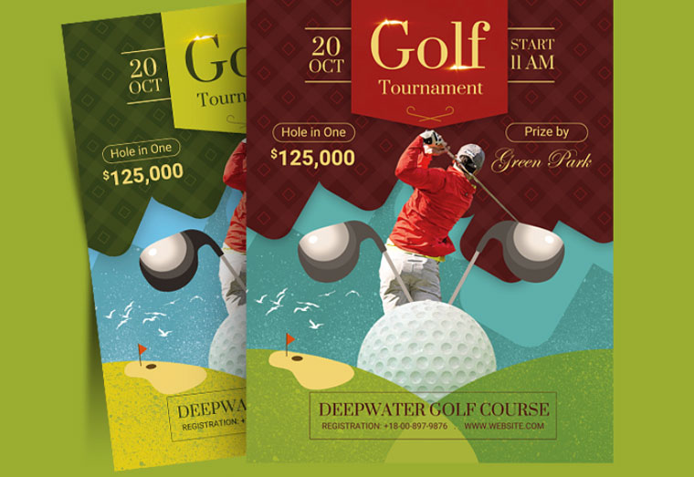 golf tournament flyer design