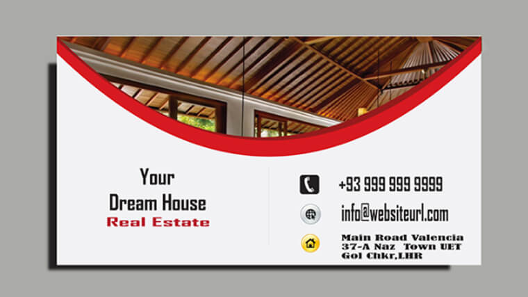 Home design business card design