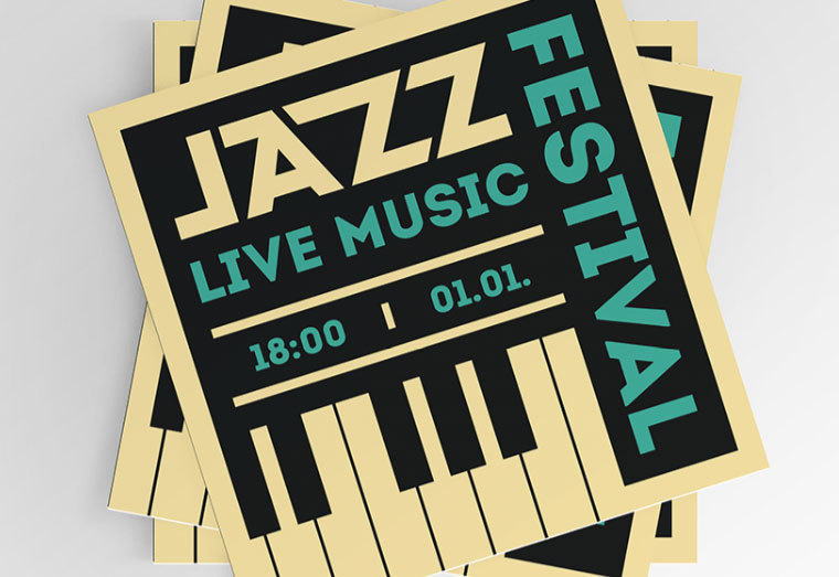 inspirational jazz festival flyer