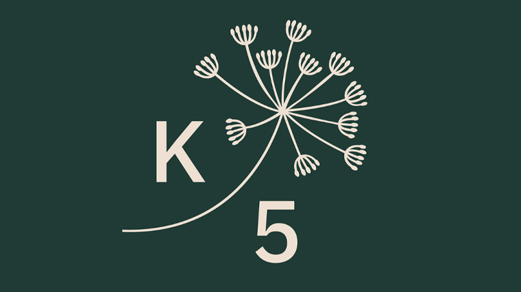 K5 restaurant - elegant green logo idea