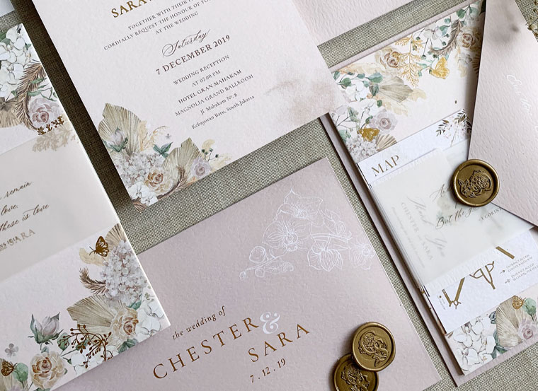 Luxury save the date card design