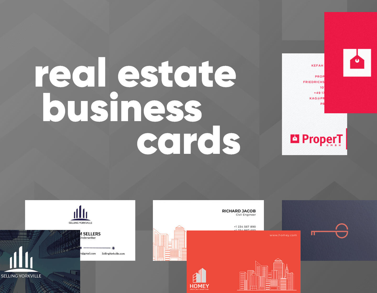 Real estate business card examples