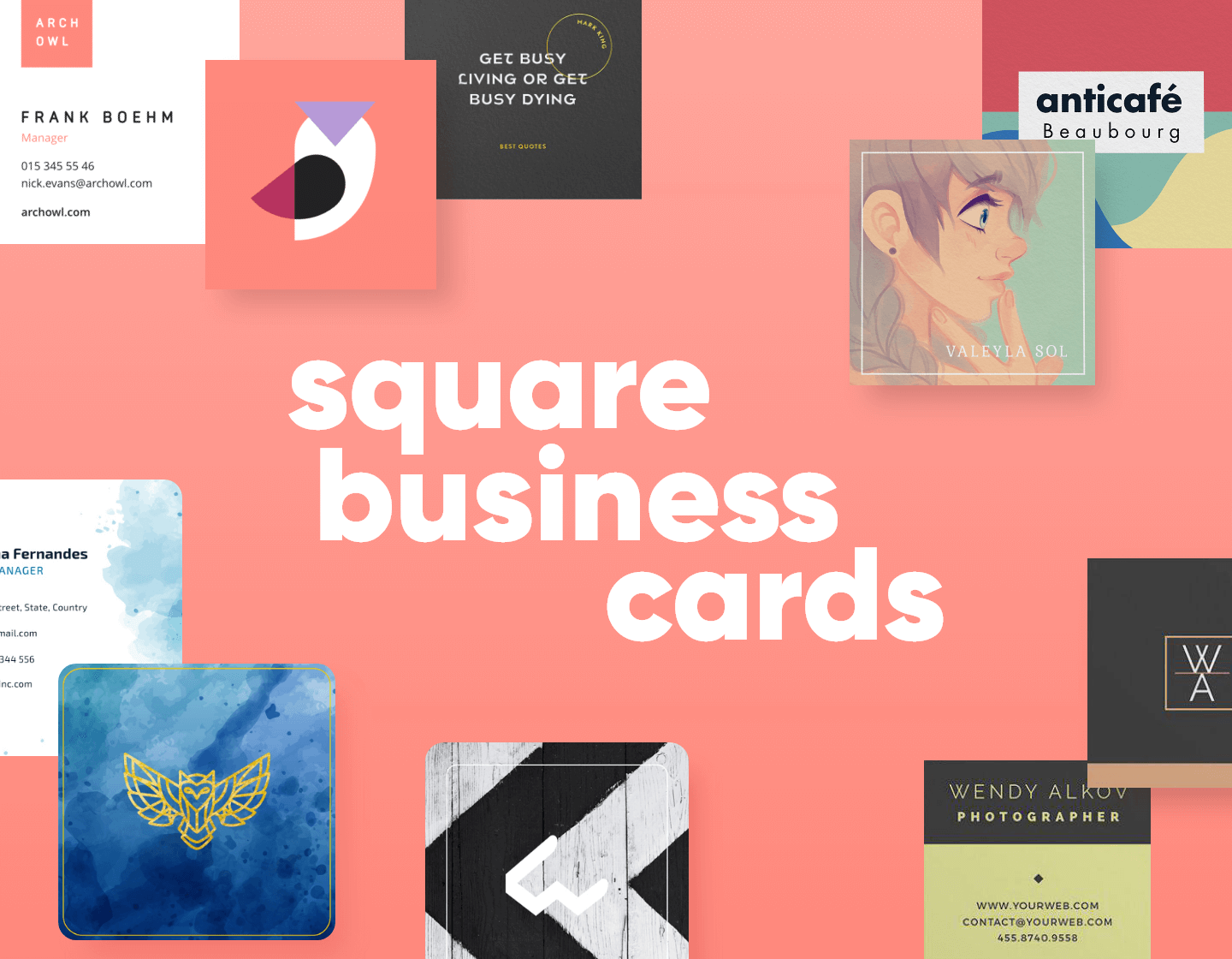 Square Business Card Examples