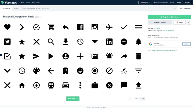 Free Material user interface Icons by FlatIcon