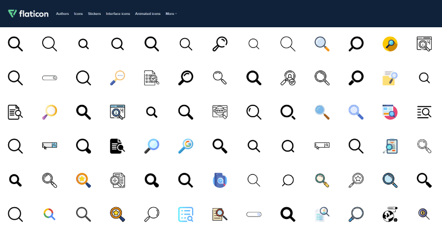 Flaticon Free Search Icons