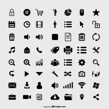 Small free material user interface Icon pack by FreePik