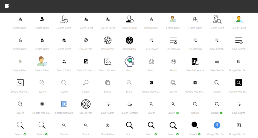 Icon8 Free Search Icons Library