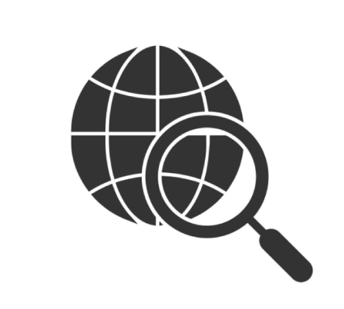 Internet Search Glyph Icon Free Vector