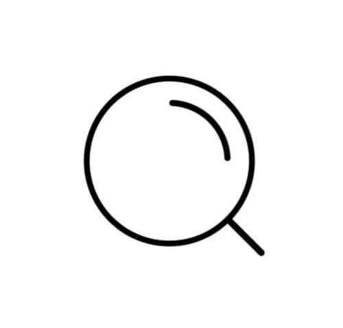 free Search thin line icon