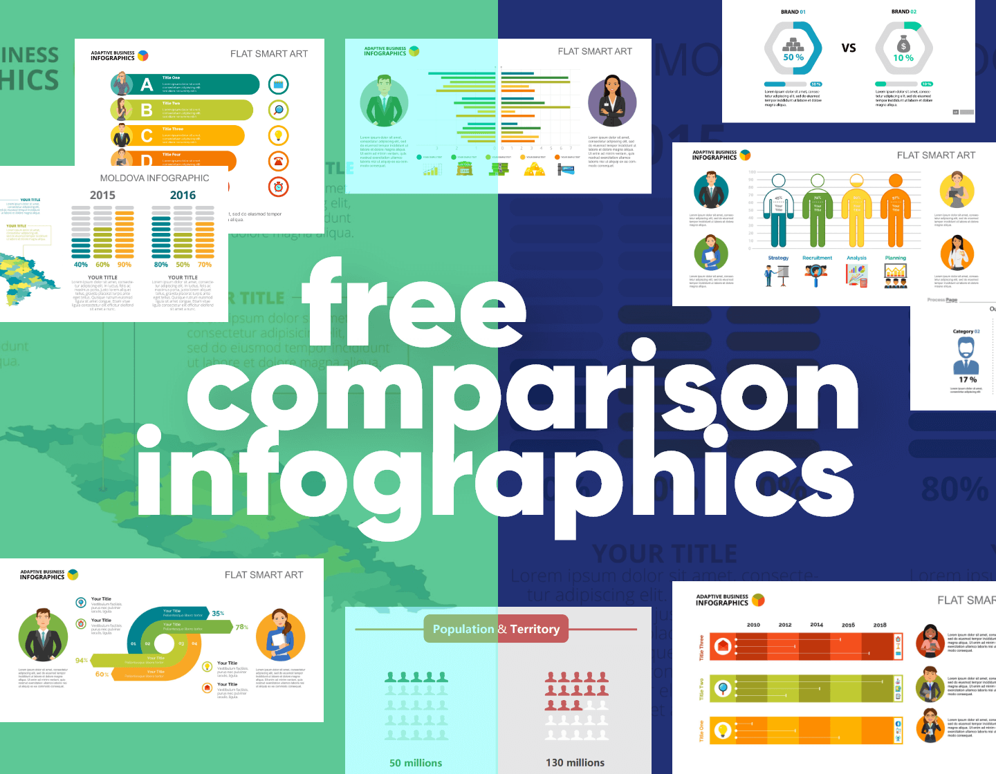 Free comparison infographics
