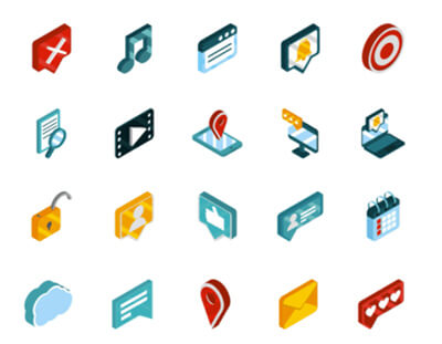 Free isometric icons pack