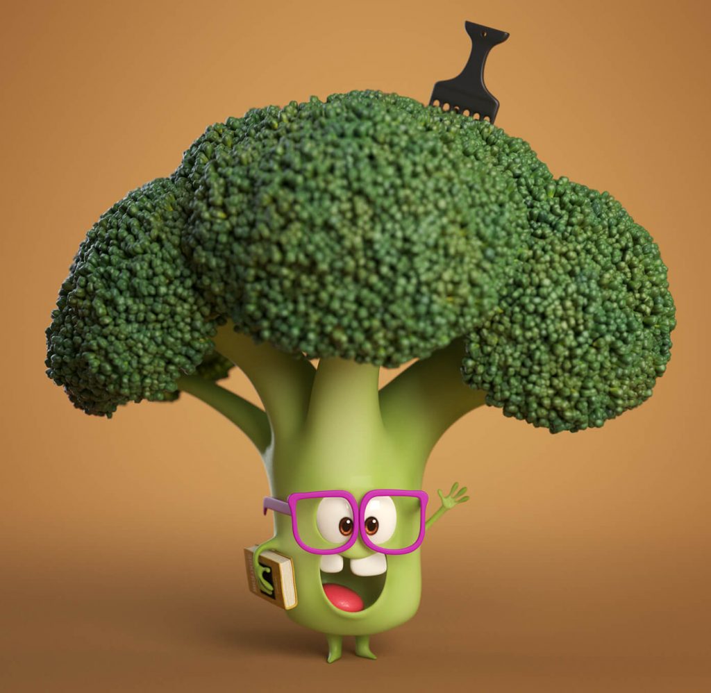 Really Good Character Design - Adorable Cute Veggie Character Person