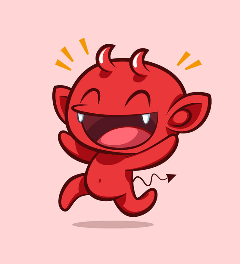 Really Good Character Design - Cute and Friendly Little Devil