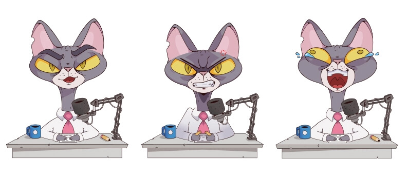Really Good Character Design - Evil Villain Cat Character