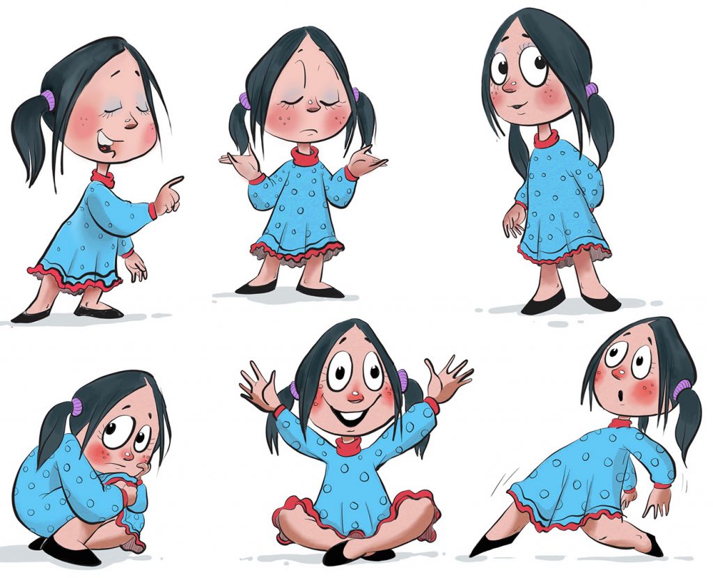 Really Good Character Design - Girl Kid Character Example