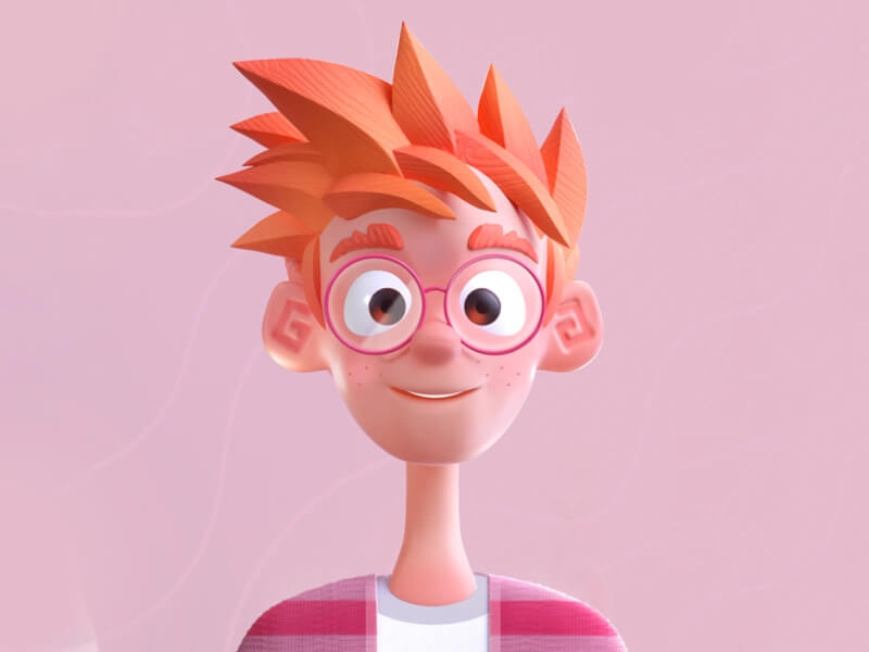 Really Good Character Design Example - cute boy