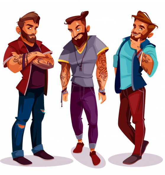 Really Good Character Design Idea - 3 Strong Male Characters