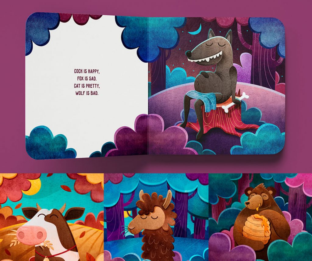 Colorful Children Book Illustrations from FAIRY FOREST