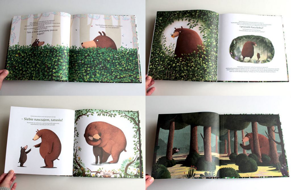 Cute illustrations from children's book Hug Me, Please