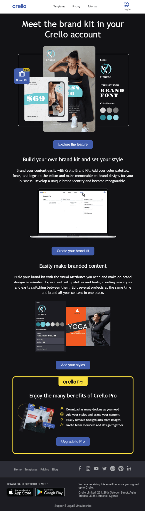 Crello: Real-Life Email Blast Example 02