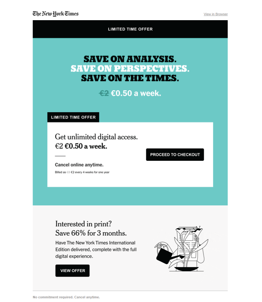 New York Times: Real-Life Email Blast Example 16