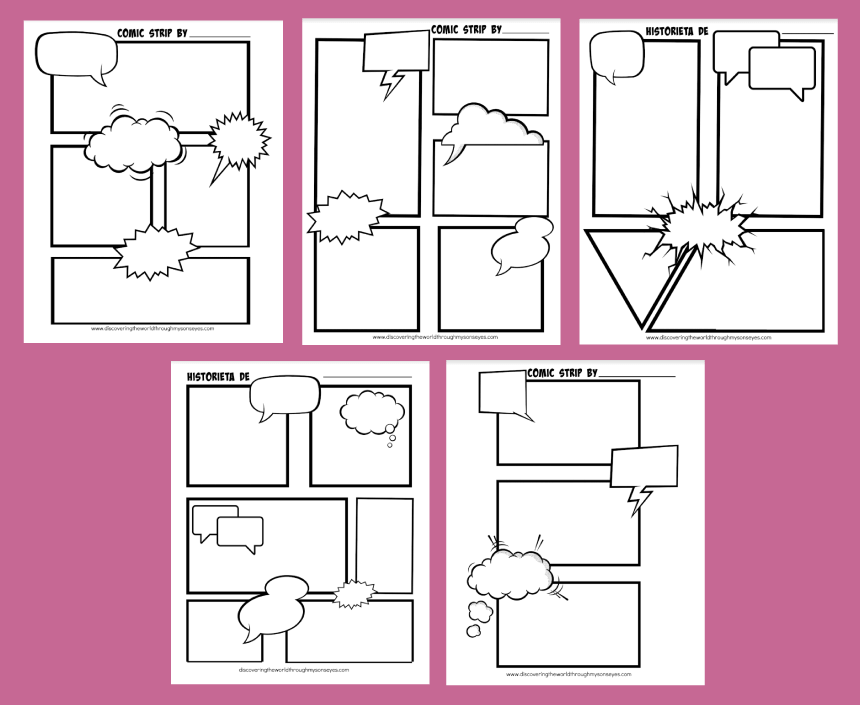 Free Comic Strip Templates 08