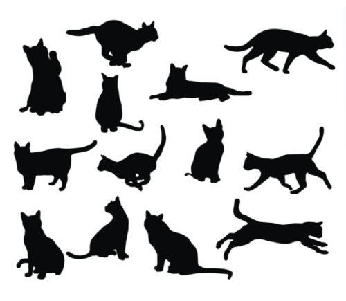 13 Free Printable Cat Silhouettes