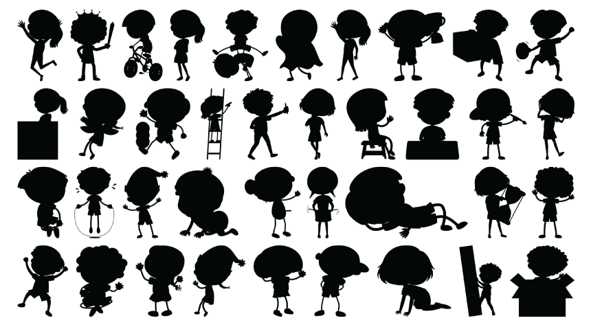 38 Free Clipart Silhouettes of Babies, Toddlers, and Pre-schoolers