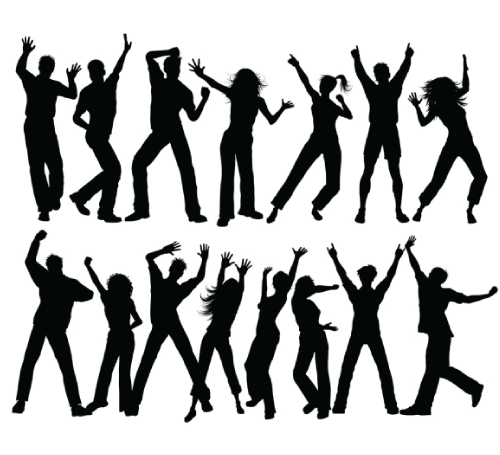 15 Free Dancing Silhouettes