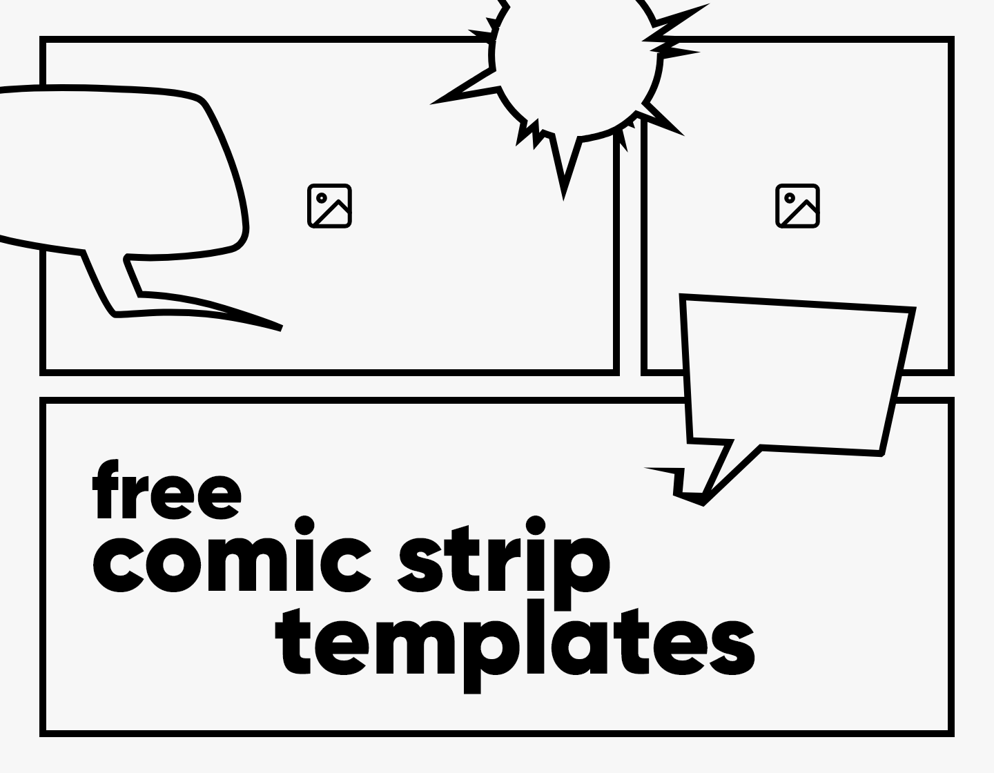 Comic Strip Templates  Comic Book Paper or Graphic Novel Paper Template  Designs