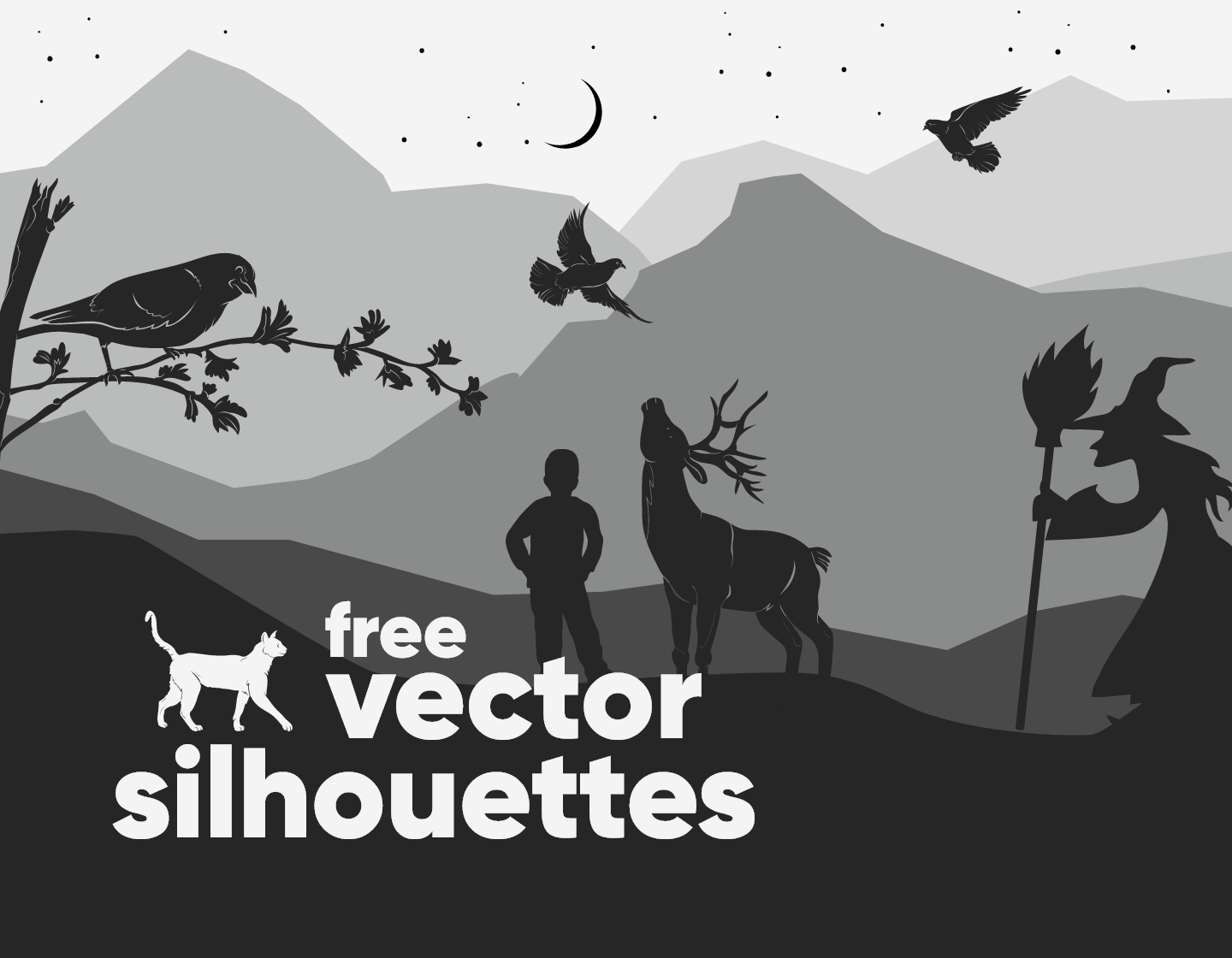 1000+ Free Silhouettes in Vector to Download Now