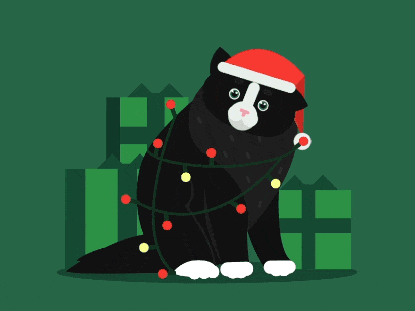Christmas Hat PNG Graphics Xmas Kitty