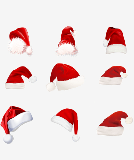 Christmas Hat PNG Transparent Photographic and Clipart Images 18